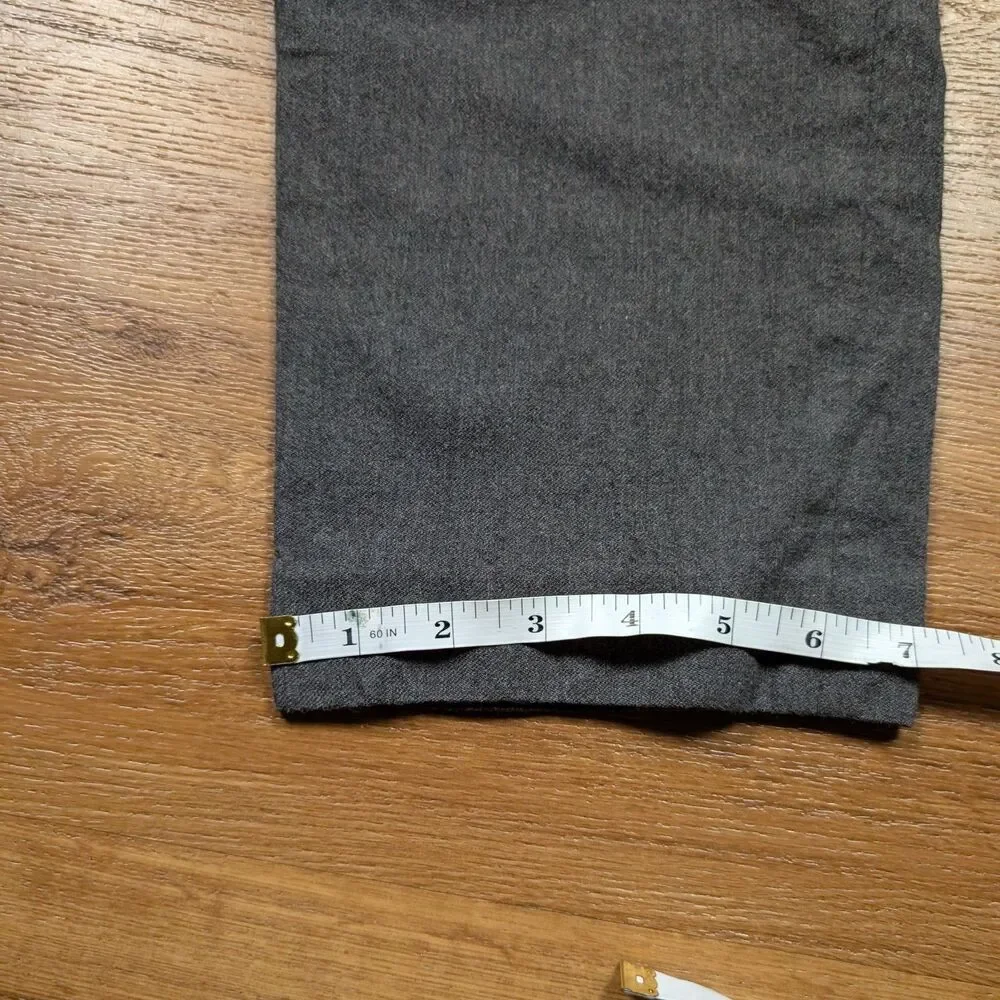 J.Crew Ludlow Dress Pants Mens 34x30(27) Gray Slim Fit Moon British Wool Blend